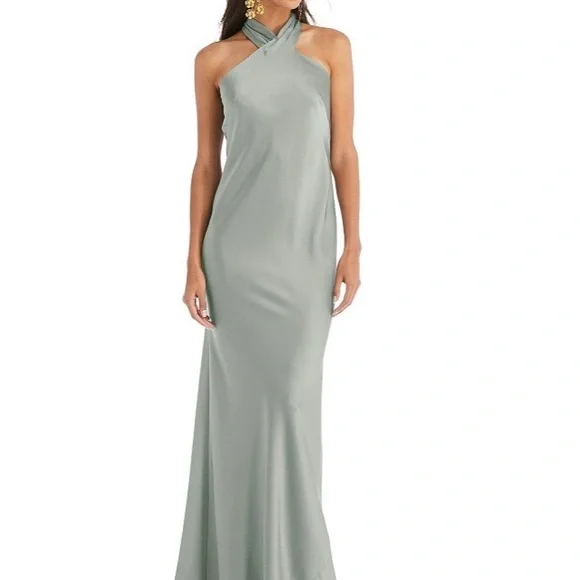 green emerald velvet dress Giant Willow Green Pinch Pleat Dress  One Hundred Stars